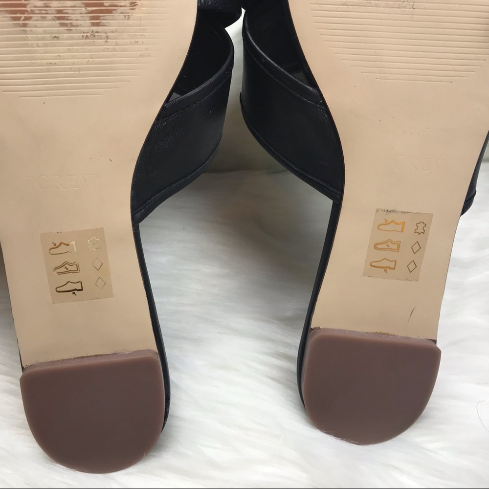 J. Crew Black Cora Criss Cross Sandals Sz 8.5 NWOB - Picture 5 of 8